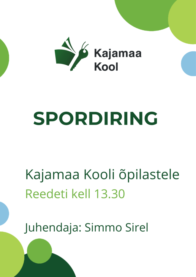 Spordiring Kajamaa Kooli õpilastele