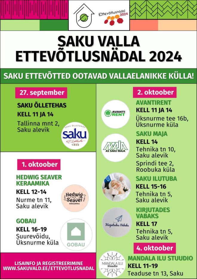 Saku valla ettevõtlusnädal 2024