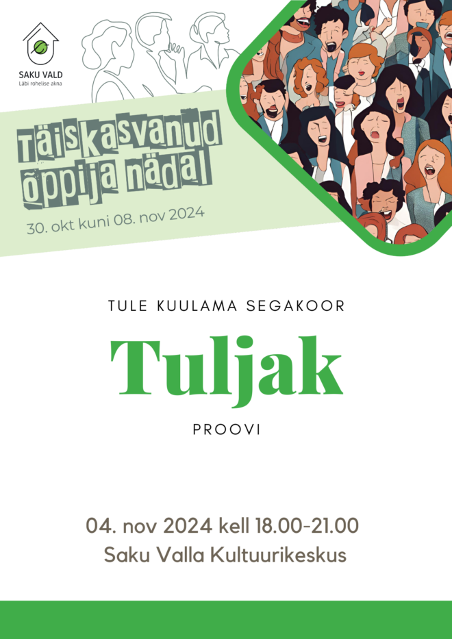 Segakoori TULJAK kooriproov