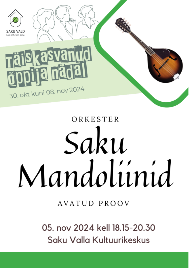 Orkestri Saku Mandoliinid avatud proov