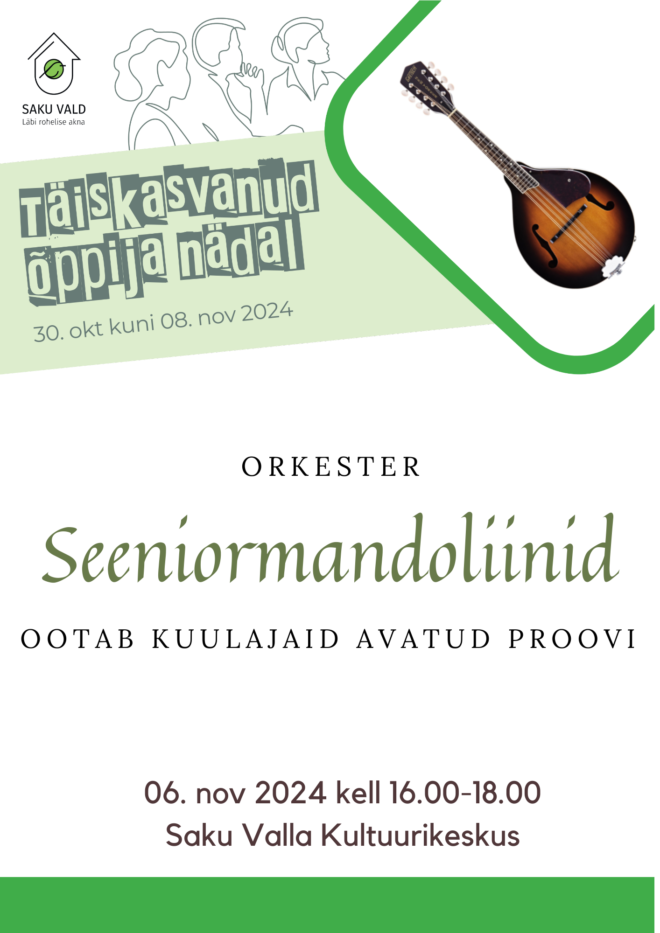 Orkestri Seeniormandoliinid avatud proov