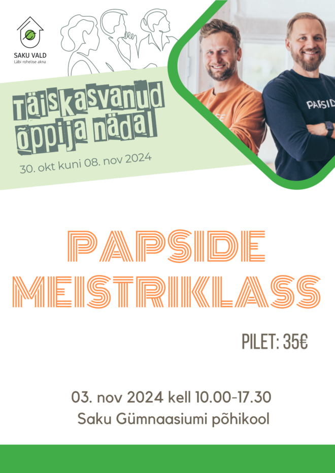 Papside meistriklass – koolitus AINULT isadele!