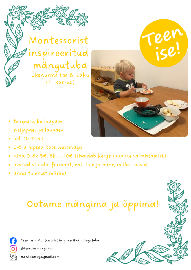 Montessori mänguhommik